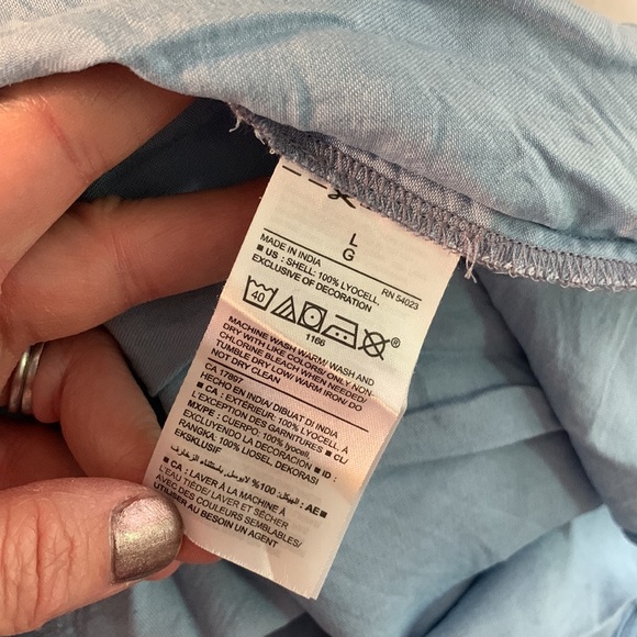 Old Navy size Large Chambray Embroidered Dress - Picture 8 of 11